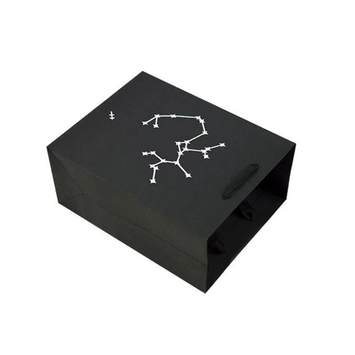 Matte Black Gift Bags For Promotion